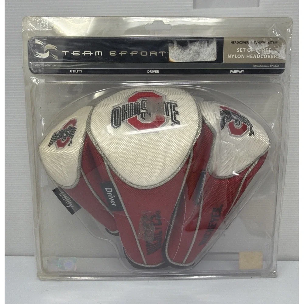 Team Effort Ohio State Buckeyes Golf Clubs Headcovers Utility Driver Fairway